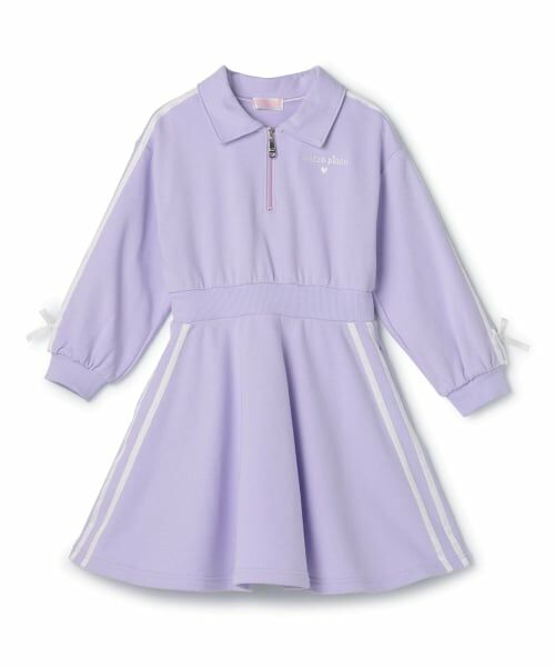 mezzo piano / メゾピアノ ミニ丈・ひざ丈ワンピース | ハーフZIP　ラインワンピース | 詳細13