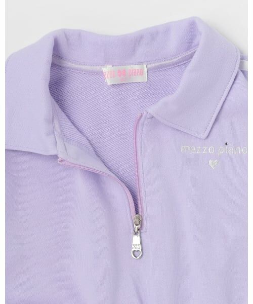 mezzo piano / メゾピアノ ミニ丈・ひざ丈ワンピース | ハーフZIP　ラインワンピース | 詳細3