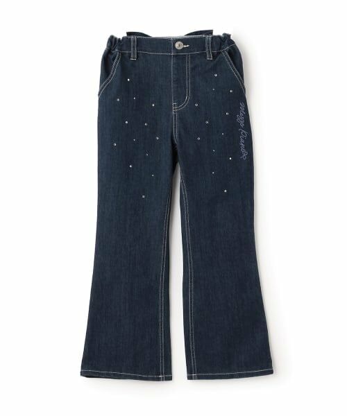 mezzo piano / メゾピアノ その他パンツ | 後ろリボン デニムパンツ(紺)