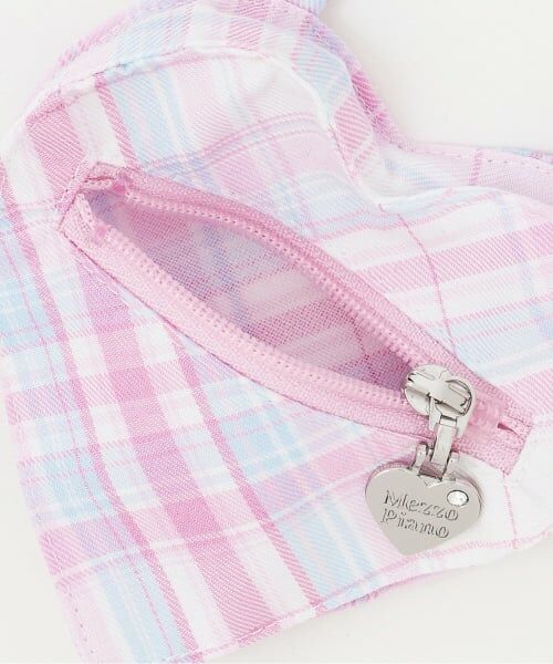 mezzo piano / メゾピアノ ショート・ハーフ・半端丈パンツ | ハートポーチつき　ラップ風チェック　キュロットスカート | 詳細11