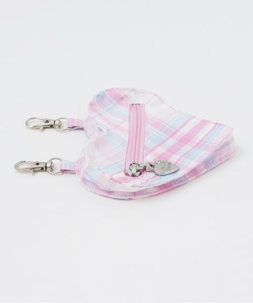 mezzo piano / メゾピアノ ショート・ハーフ・半端丈パンツ | ハートポーチつき　ラップ風チェック　キュロットスカート | 詳細12