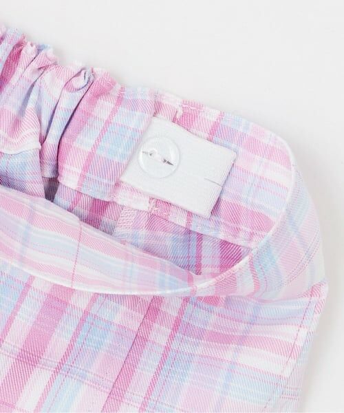 mezzo piano / メゾピアノ ショート・ハーフ・半端丈パンツ | ハートポーチつき　ラップ風チェック　キュロットスカート | 詳細3