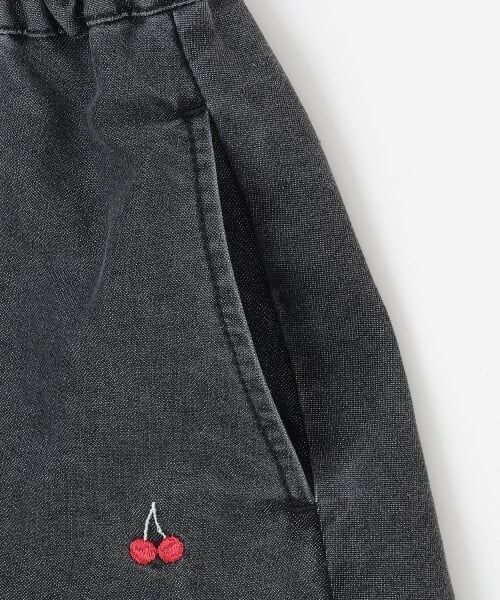 mezzo piano / メゾピアノ ショート・ハーフ・半端丈パンツ | ちび刺しゅうフロントZIP　タックキュロットスカート | 詳細5