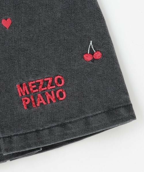 mezzo piano / メゾピアノ ショート・ハーフ・半端丈パンツ | ちび刺しゅうフロントZIP　タックキュロットスカート | 詳細6