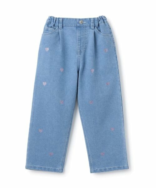mezzo piano / メゾピアノ その他パンツ | ハートラインストーン　デニムパンツ | 詳細11