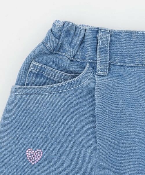 mezzo piano / メゾピアノ その他パンツ | ハートラインストーン　デニムパンツ | 詳細4