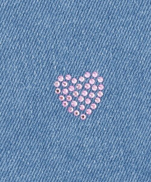 mezzo piano / メゾピアノ その他パンツ | ハートラインストーン　デニムパンツ | 詳細6