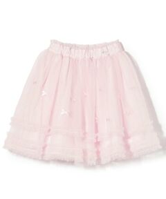 mezzo piano / メゾピアノ ミニ・ひざ丈スカート | レース＆リボン　チュールスカート