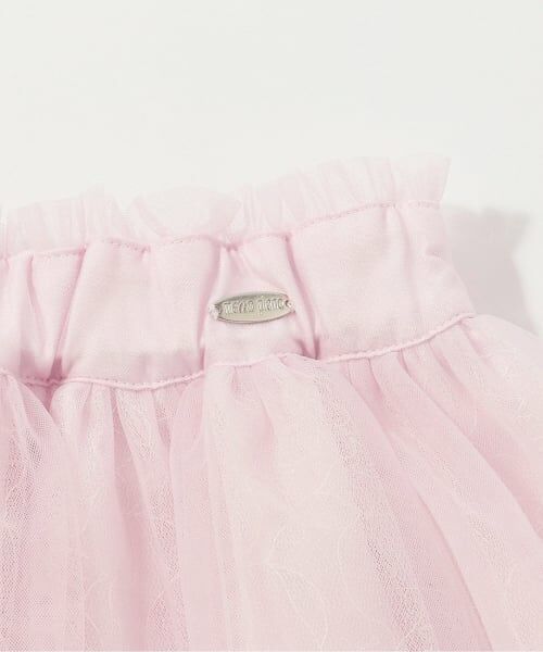 mezzo piano / メゾピアノ ミニ・ひざ丈スカート | レース＆リボン　チュールスカート | 詳細3