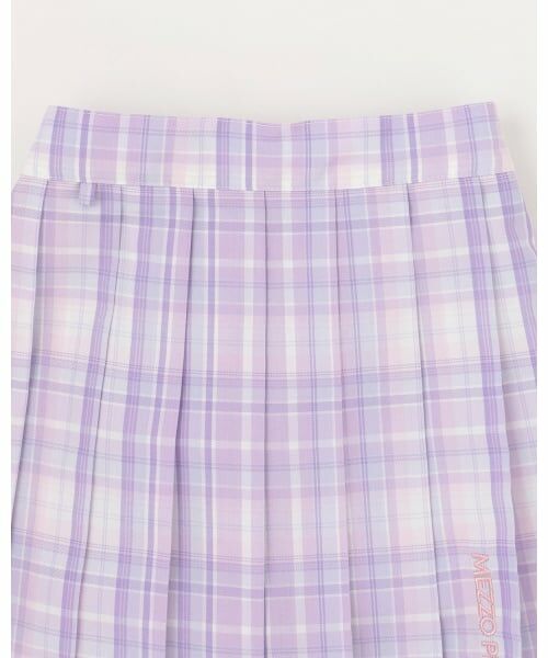 mezzo piano / メゾピアノ ショート・ハーフ・半端丈パンツ | チャームつき　チェックプリーツスカパン | 詳細2