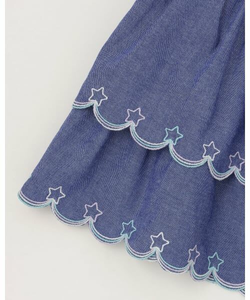 mezzo piano / メゾピアノ ショート・ハーフ・半端丈パンツ | カットワーク刺しゅう　段々キュロットスカート | 詳細5