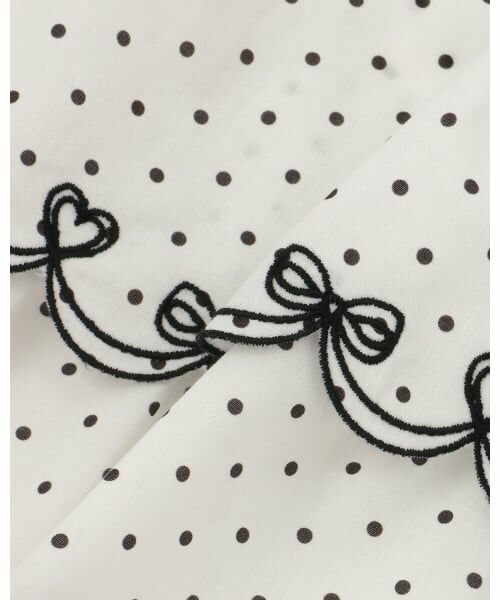 mezzo piano / メゾピアノ ショート・ハーフ・半端丈パンツ | カットワーク刺しゅう　段々キュロットスカート | 詳細6