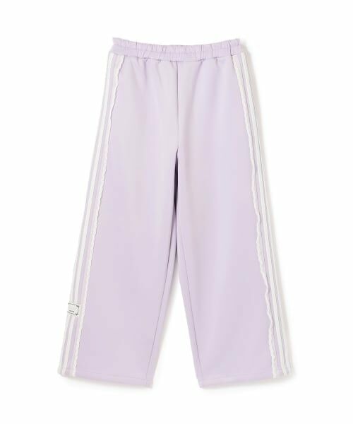mezzo piano / メゾピアノ その他パンツ | レースライン　ロングパンツ（ラベンダー）