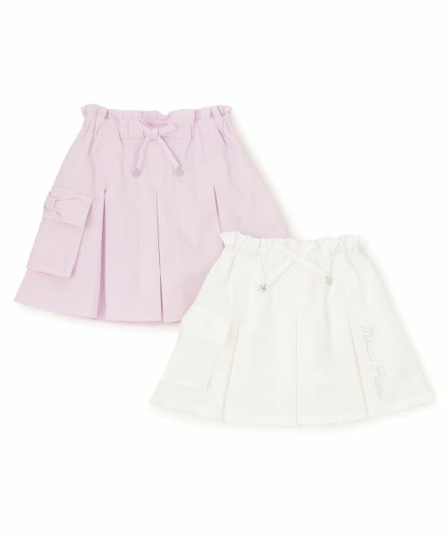 mezzo piano / メゾピアノ ショート・ハーフ・半端丈パンツ | リボンカーゴポケット　スカパン | 詳細10