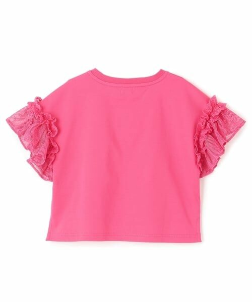 mezzo piano / メゾピアノ Tシャツ | Bigイチゴ袖フリル　半袖Tシャツ | 詳細1