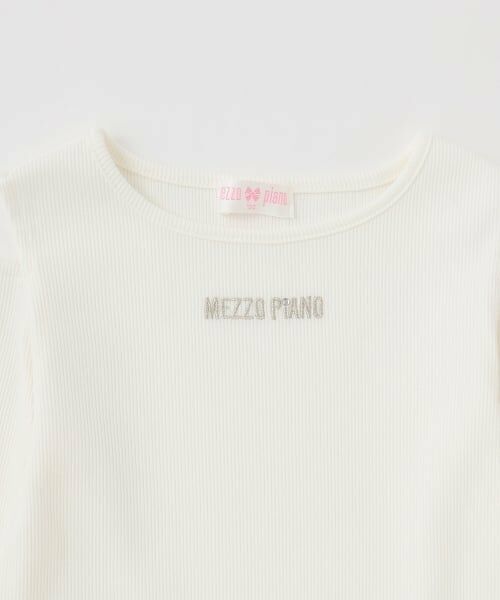 mezzo piano / メゾピアノ キャミソール・チューブトップ | レースアップリボンビスチェ＆長袖Tシャツセット | 詳細6