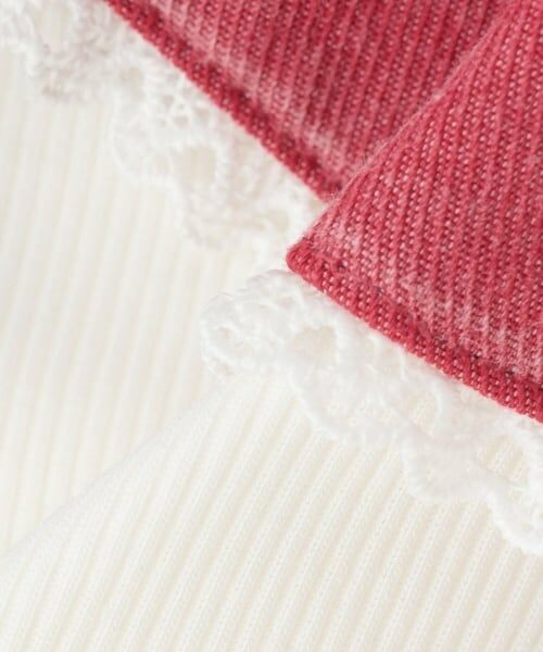 mezzo piano / メゾピアノ キャミソール・チューブトップ | レースアップリボンビスチェ＆長袖Tシャツセット | 詳細9