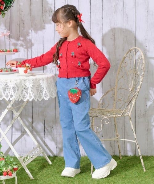 mezzo piano / メゾピアノ カーディガン・ボレロ | イチゴ・チェリーモチーフ　カーディガン | 詳細12