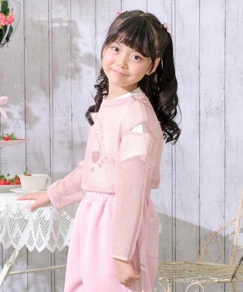 mezzo piano / メゾピアノ Tシャツ | メッシュレイヤード　半袖Tシャツセット | 詳細19