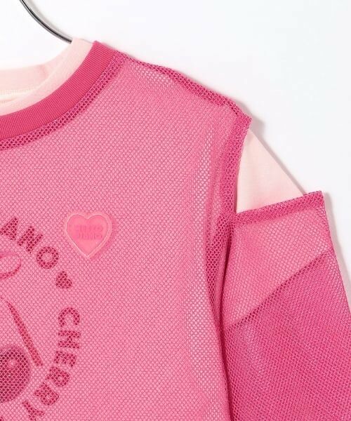 mezzo piano / メゾピアノ Tシャツ | メッシュレイヤード　半袖Tシャツセット | 詳細4
