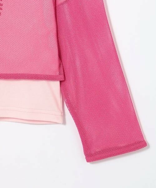 mezzo piano / メゾピアノ Tシャツ | メッシュレイヤード　半袖Tシャツセット | 詳細5