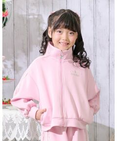 mezzo piano / メゾピアノ スウェット | 袖レースライン　ZIPジャージ