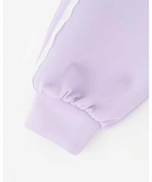 mezzo piano / メゾピアノ スウェット | 袖レースライン　ZIPジャージ | 詳細4