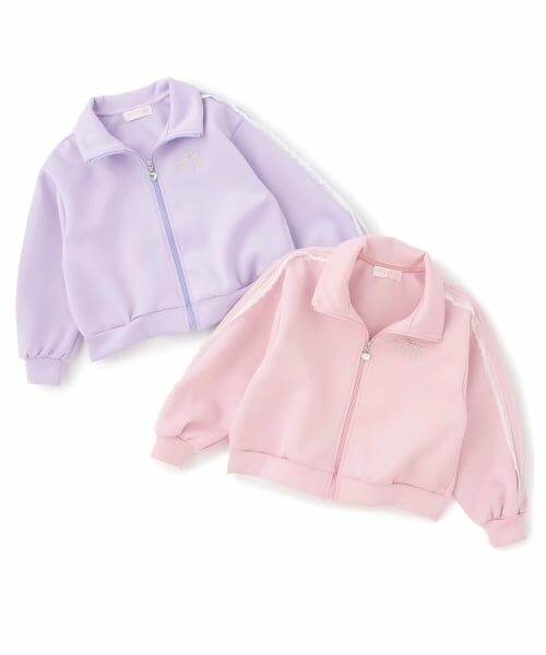 mezzo piano / メゾピアノ スウェット | 袖レースライン　ZIPジャージ | 詳細6