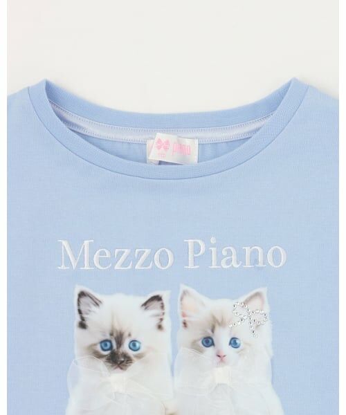 mezzo piano / メゾピアノ Tシャツ | 子猫プリント　半袖Tシャツ | 詳細2