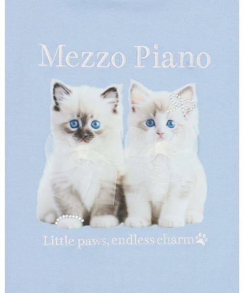 mezzo piano / メゾピアノ Tシャツ | 子猫プリント　半袖Tシャツ | 詳細3