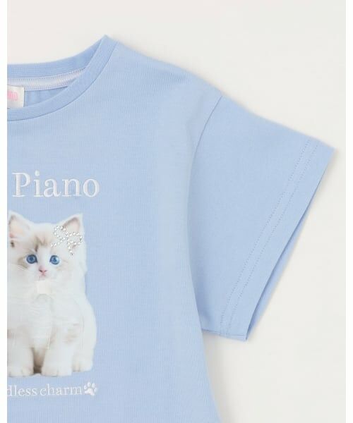 mezzo piano / メゾピアノ Tシャツ | 子猫プリント　半袖Tシャツ | 詳細5