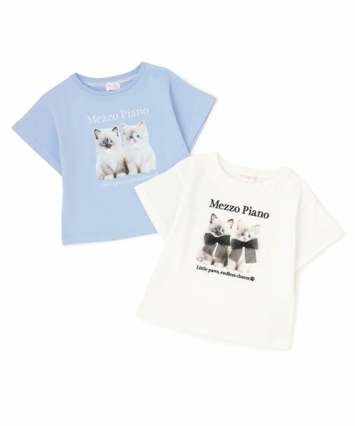 mezzo piano / メゾピアノ Tシャツ | 子猫プリント　半袖Tシャツ | 詳細8
