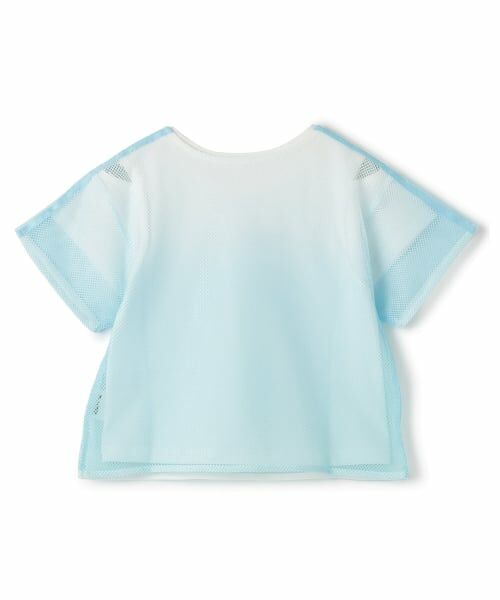 mezzo piano / メゾピアノ Tシャツ | グラデーションメッシュ　レイヤード半袖Tシャツ | 詳細1