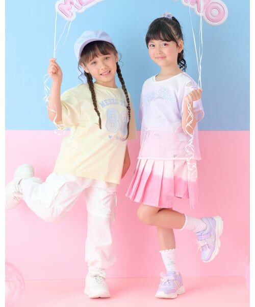 mezzo piano / メゾピアノ Tシャツ | グラデーションメッシュ　レイヤード半袖Tシャツ | 詳細17