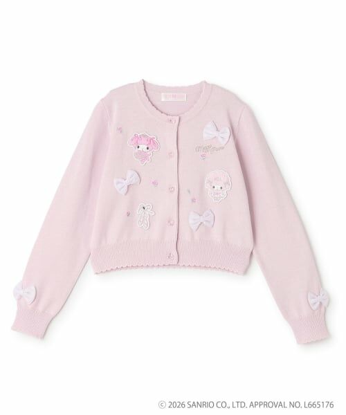 mezzo piano / メゾピアノ カーディガン・ボレロ | 【マイメロディ/マイスウィートピアノ】カーディガン（ライト ピンク）