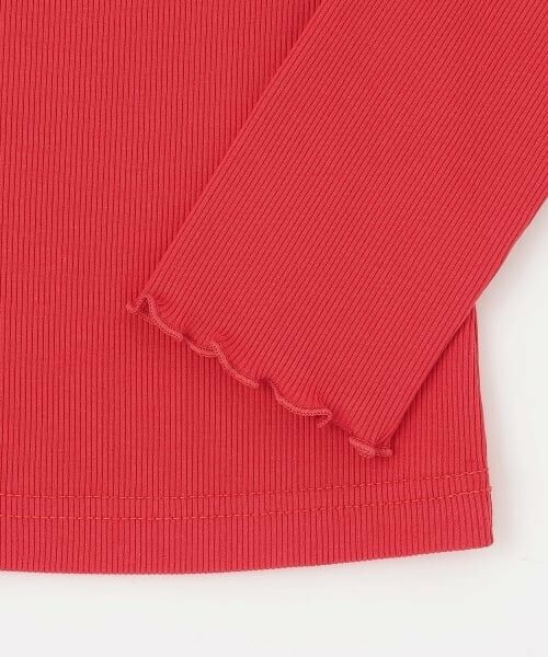 mezzo piano / メゾピアノ Tシャツ | ネックレス刺しゅう　プチハイネック　長袖Tシャツ | 詳細7