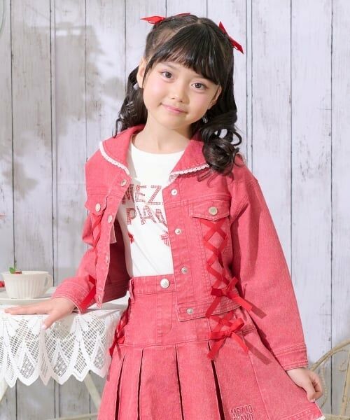 mezzo piano / メゾピアノ ブルゾン | セーラーカラー　Gジャン（赤）