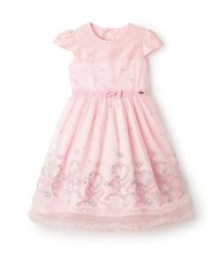 mezzo piano / メゾピアノ ミニ丈・ひざ丈ワンピース | リボン刺しゅう　ドレス