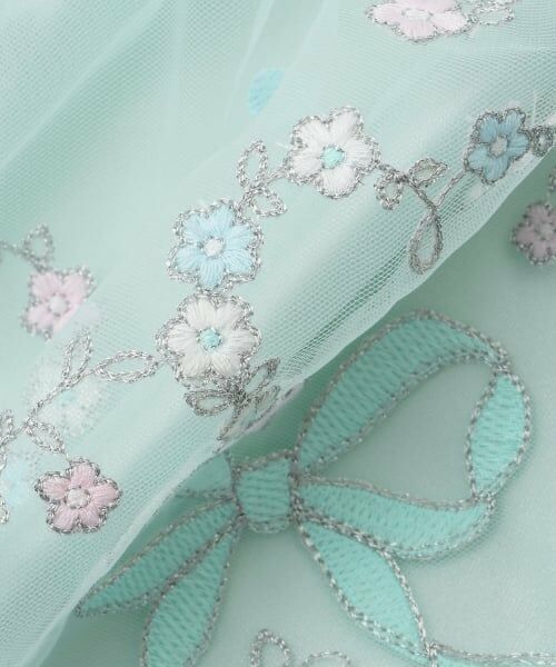 mezzo piano / メゾピアノ ミニ丈・ひざ丈ワンピース | リボン刺しゅう　ドレス | 詳細9