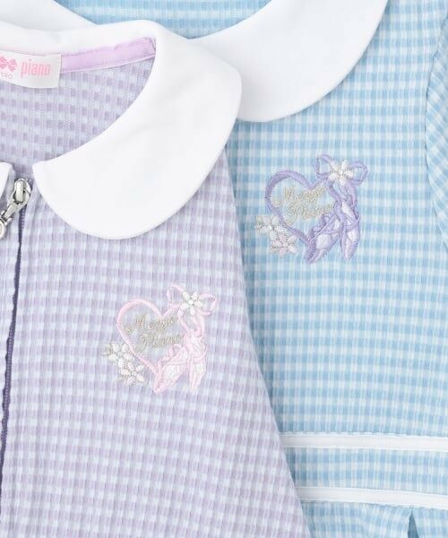 mezzo piano / メゾピアノ ミニ丈・ひざ丈ワンピース | 【バレエ】前開き ギンガムチェック ワンピース | 詳細3