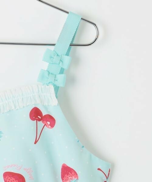 mezzo piano / メゾピアノ ミニ丈・ひざ丈ワンピース | イチゴチェリードット柄　キャミワンピース | 詳細3