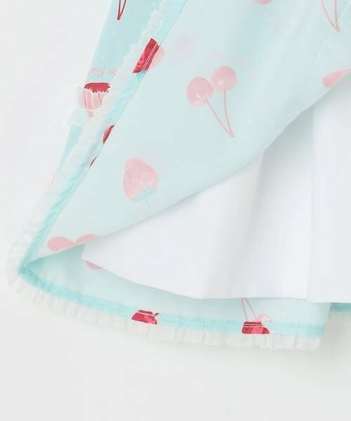 mezzo piano / メゾピアノ ミニ丈・ひざ丈ワンピース | イチゴチェリードット柄　キャミワンピース | 詳細7