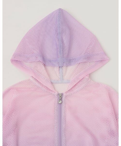 mezzo piano / メゾピアノ ミニ丈・ひざ丈ワンピース | メッシュZIPパーカ　＆肩開きカットワンピースセット | 詳細3