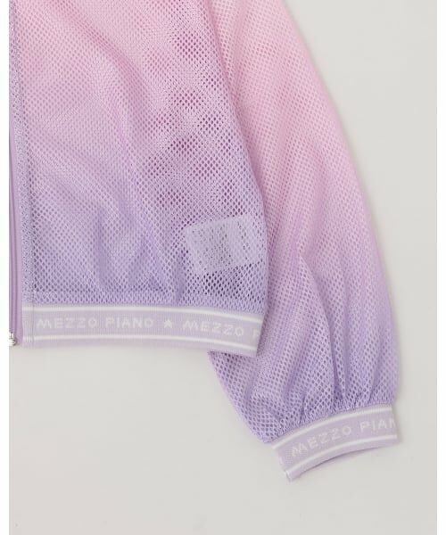 mezzo piano / メゾピアノ ミニ丈・ひざ丈ワンピース | メッシュZIPパーカ　＆肩開きカットワンピースセット | 詳細4