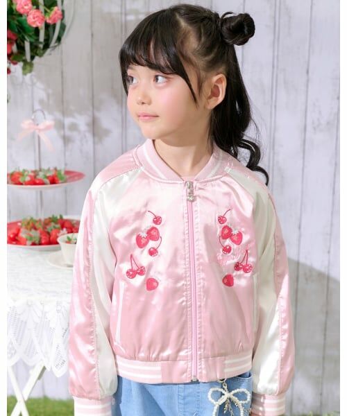 mezzo piano / メゾピアノ ブルゾン | イチゴチェリー　スカジャン | 詳細10