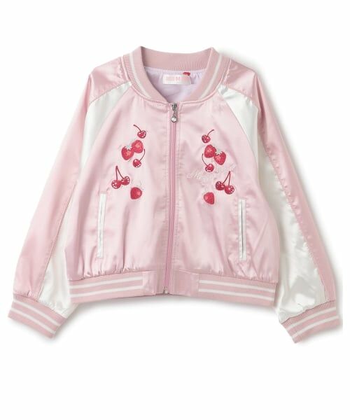 mezzo piano / メゾピアノ ブルゾン | イチゴチェリー　スカジャン | 詳細9