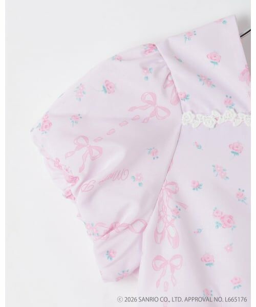 mezzo piano / メゾピアノ ミニ丈・ひざ丈ワンピース | 【マイメロディ/マイスウィートピアノ】バレリーナ柄ワンピース | 詳細3