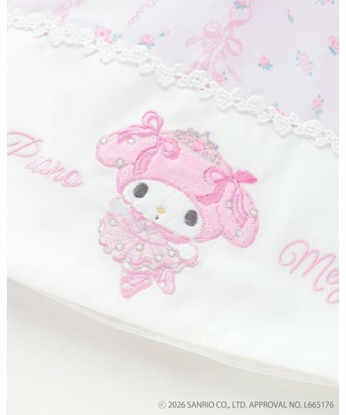 mezzo piano / メゾピアノ ミニ丈・ひざ丈ワンピース | 【マイメロディ/マイスウィートピアノ】バレリーナ柄ワンピース | 詳細6