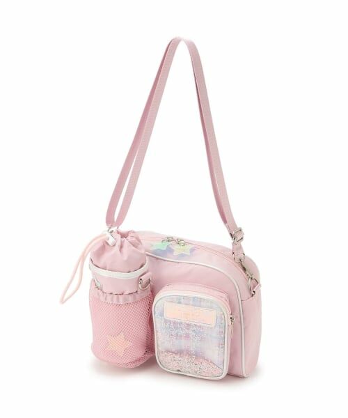 mezzo piano / メゾピアノ ショルダーバッグ | ペットボトルホルダー付　ショルダーバッグ（ライト ピンク）