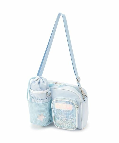 mezzo piano / メゾピアノ ショルダーバッグ | ペットボトルホルダー付　ショルダーバッグ（サックス）